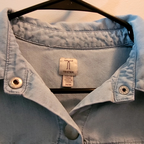 TRISTAN Light Blue Tencel Shirt Jacket – Size M - 100% Tencel - Picture 4 of 11